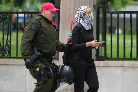 Montreal police descend on McGill to clear pro-Palestinian encampment