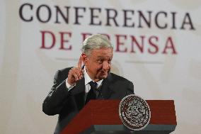 Mexico’s President Andres Manuel Lopez Obrador Briefing