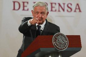 Mexico’s President Andres Manuel Lopez Obrador Briefing