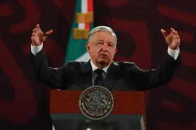 Mexico’s President Andres Manuel Lopez Obrador Briefing