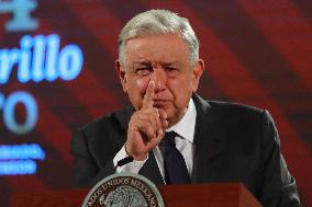 Mexico’s President Andres Manuel Lopez Obrador Briefing