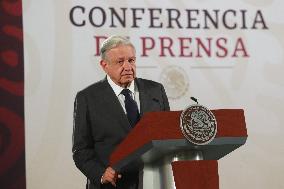 Mexico’s President Andres Manuel Lopez Obrador Briefing