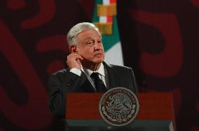 Mexico’s President Andres Manuel Lopez Obrador Briefing