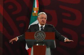 Mexico’s President Andres Manuel Lopez Obrador Briefing