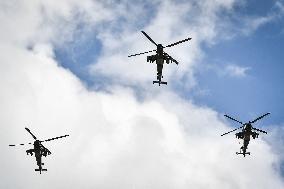 Final rehearsal for the 14 July flypast in Paris FA