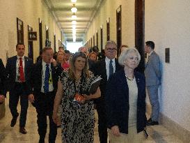 NATO Leaders Meet US Senators As Part Of The NATO Summit