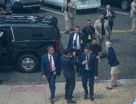 Ukrainian President Volodymyr Zelensky Arrives At The US Senate For NATO Meetings With Senators