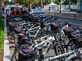 National Guard Units Deployed To The Streets Of Washington DC As Part Of The NATO Summit