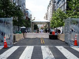 National Guard Units Deployed To The Streets Of Washington DC As Part Of The NATO Summit