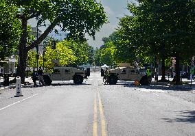 National Guard Units Deployed To The Streets Of Washington DC As Part Of The NATO Summit