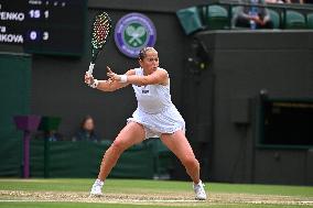 Wimbledon - Krejcikova v Ostapenko Quarter FInal