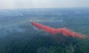 Wildfire Rages Fueled By Heat Wave - Alberta