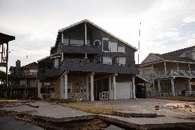 Damage From Hurricane Beryl In Galveston