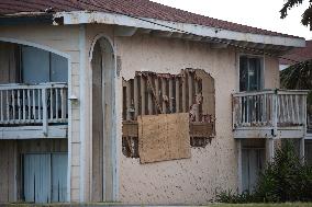 Damage From Hurricane Beryl In Galveston