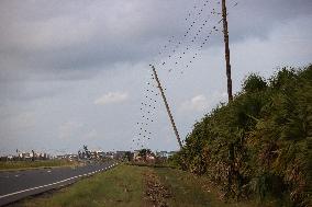 Damage From Hurricane Beryl In Galveston