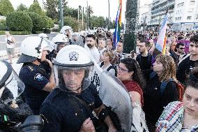 Demonstration After The Decision Of The Court About Zac Kostopoulos Murder