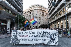 Demonstration After The Decision Of The Court About Zac Kostopoulos Murder