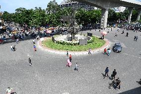 Students Protest During Nationwide Blocked In Dhaka.