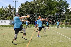 Running masterclass for war amputees in Lviv