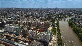 Aerial Views Of Paris 2024 Olympic Village - Paris