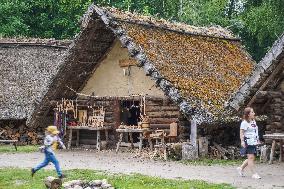 Biskupin Archeological Site In Poland