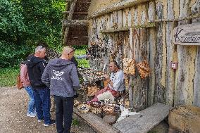 Biskupin Archeological Site In Poland