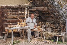 Biskupin Archeological Site In Poland