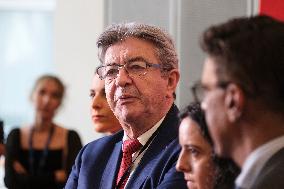 Jean-Luc Melenchon Press Conference - Brussels