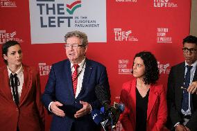 Jean-Luc Melenchon Press Conference - Brussels