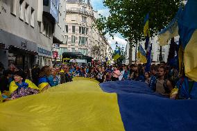 Pro-Ukrainian Protest - Paris