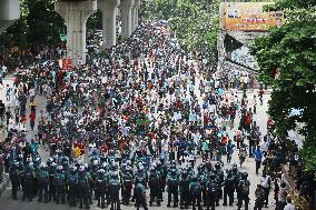 Students Protest Quota System - Dhaka