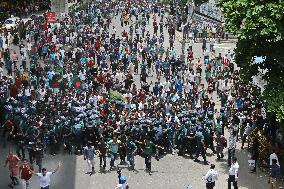 Students Protest Quota System - Dhaka