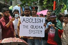 Students Protest Quota System - Dhaka