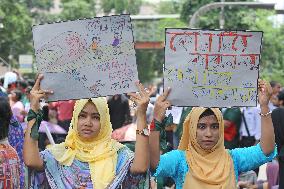 Students Protest Quota System - Dhaka