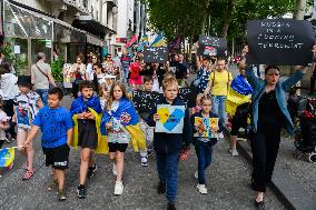 Pro-Ukrainian Protest - Paris