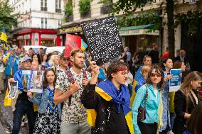 Pro-Ukrainian Protest - Paris