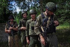 Joint drill of Ukraines National Guard and EUROGENDFOR in Kyiv region