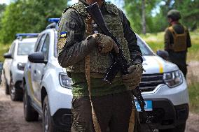 Joint drill of Ukraines National Guard and EUROGENDFOR in Kyiv region