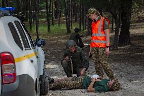 Joint drill of Ukraines National Guard and EUROGENDFOR in Kyiv region