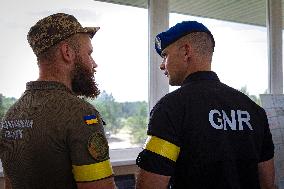 Joint drill of Ukraines National Guard and EUROGENDFOR in Kyiv region