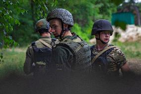 Joint drill of Ukraines National Guard and EUROGENDFOR in Kyiv region