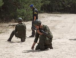 Joint drill of Ukraines National Guard and EUROGENDFOR in Kyiv region