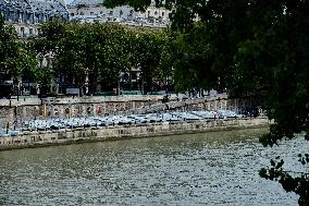 Paris 2024 - Preparations For Olympic Games Opening Ceremony