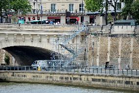 Paris 2024 - Preparations For Olympic Games Opening Ceremony