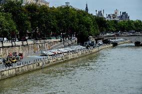 Paris 2024 - Preparations For Olympic Games Opening Ceremony