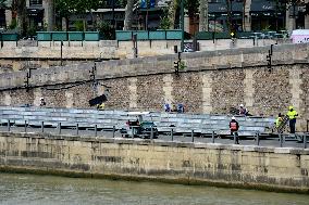 Paris 2024 - Preparations For Olympic Games Opening Ceremony