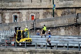 Paris 2024 - Preparations For Olympic Games Opening Ceremony