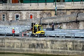 Paris 2024 - Preparations For Olympic Games Opening Ceremony