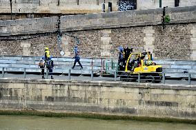 Paris 2024 - Preparations For Olympic Games Opening Ceremony