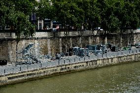 Paris 2024 - Preparations For Olympic Games Opening Ceremony